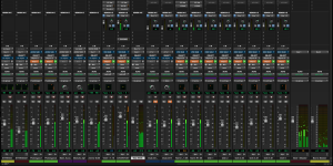 Shows Pro Tools Mix screen